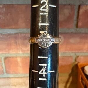 Sterling Silver Harley Davidson adjustable toe ring.